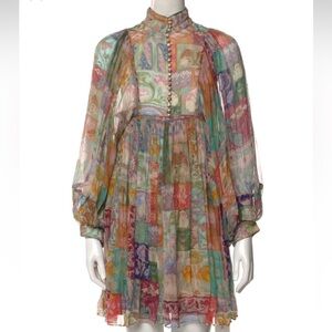 Zimmerman Floral Print Mini Dress Sz Sm